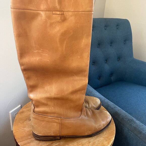 Vintage Banana Republic Safari Pedestrienne Boots Caramel Size 8 - Picture 3 of 7